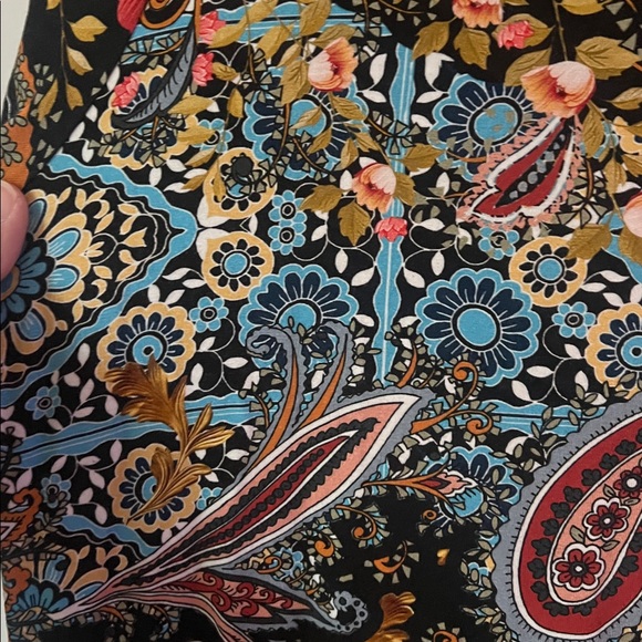 Johnny Was Womens THE JANIE FAVORITE ELBOW SLEEVE MOCK NECK DRESS Sz Lg ♠️ - Picture 5 of 8